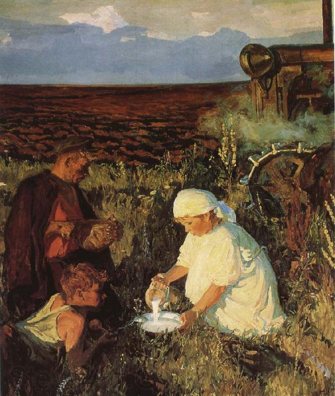 unknow artist The tractor driver dinner